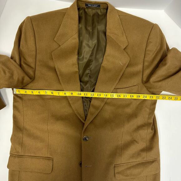 Haspel 100% Cashmere Camel Blazer Size 44L - Picture 9 of 9